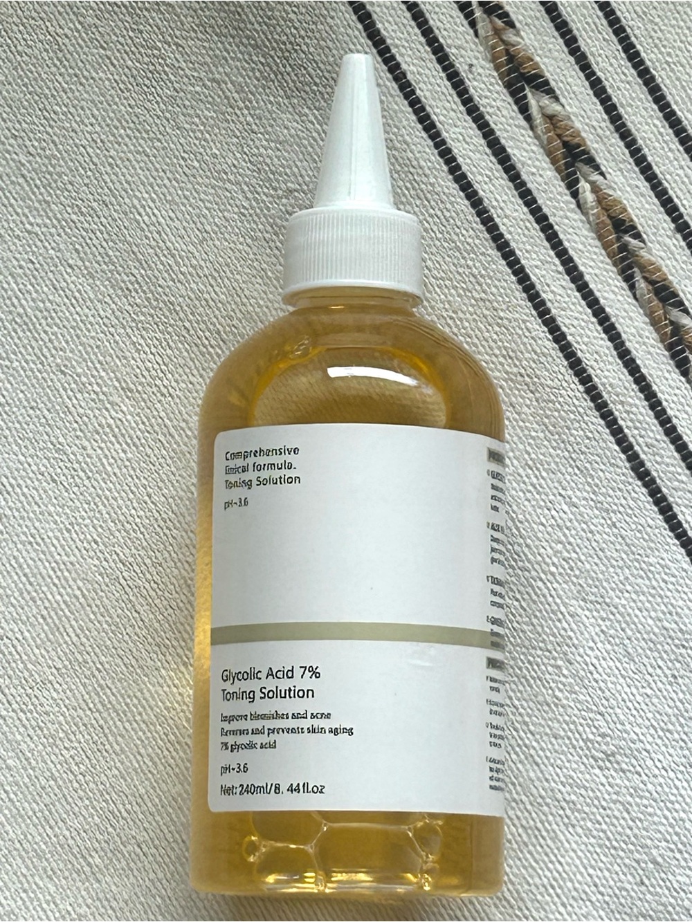 Glycolic Acid 7% Toning Solution 240ml Exfoliating Facial Toner New Sealed